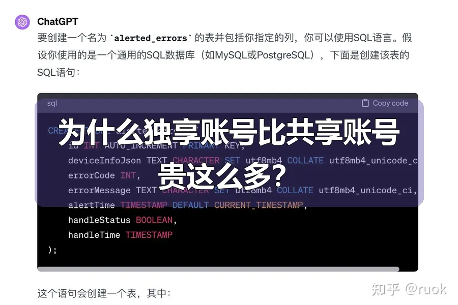 为什么独享账号比共享账号贵这么多？