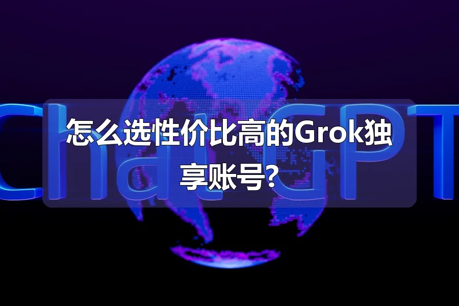 怎么选性价比高的Grok独享账号?